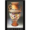 Image 1 : CZECH PEASANT ART POTTERY AMPHORA VASE #1874648