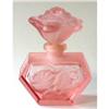 Image 1 : Pink Satin & Clear Glass ROSES Perfume Bottle #1874831