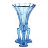 Image 1 : Ice Blue Glass Art Deco ROCKET Vase #1874834
