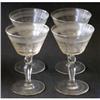Image 1 : Elegant  Wheel Cut Crystal Goblet Set (4) #1874861