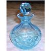 Aqua Blue Faceted Elegant Perfume Bottle #1874888
