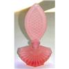 Czech Art Deco Pink Satin Glass Perfume Bottle #1874891