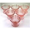 Cherry Blossom Depression Glass Sherbet Set #1874932