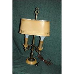 Double Arm Bouillotte Brass  Desk Lamp   #1875323