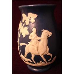 WELLER AMERICAN POTTERY FOX HUNT VASE #1885265