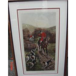 FOX HUNT PRINT "GONE AWAY" BY HAVELL #1885268
