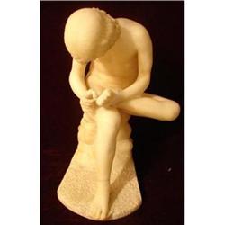 ITALIAN MARBLE FIGURE PICKING THORN IN FOOT #1885272