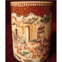 C.1760 CHINESE EXPORT FAMILLE ROSE MANDARIN #1885279