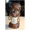 RARE ANTIQUE HEAD VASE - BLACK GIRL #1885330
