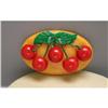 Bakelite Vintage Large Cherries Brooch #1885696