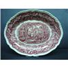 Image 1 : HUGE MASON'S OVAL PLATTER - Red Transfer #1897095