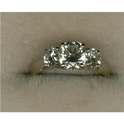 Triple Diamond and 14K  Ring  #1897135