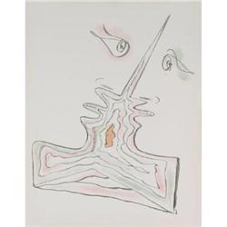 Original drawing Jean Cocteau Color Lithograph #1897282