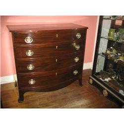 Hepplewhite bowfront chest of drawers, 1800-20 #1897429