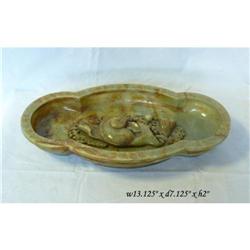 Antique Chinese Old Jade Koi Fish Bowl  #1898064