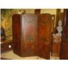 Image 1 : French Three Paneled Leather Screen with #1898086