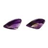 Image 2 : 14.63 ctw. Natural Pear Cut Amethyst Parcel of Two