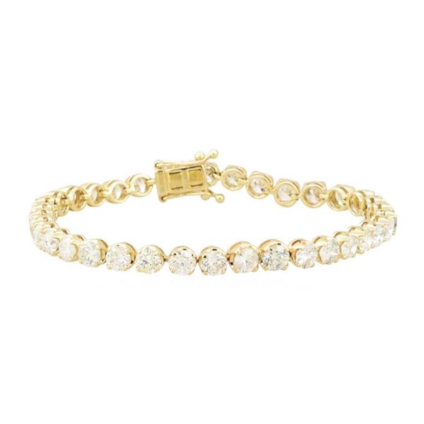 11.19 ctw Diamond Tennis Bracelet - 14KT Yellow Gold