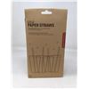 Image 2 : 144 Gold Paper Straws (Food-Safe)