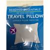 Image 3 : Bedding Essentials 300 Thread Count Cotton Travel Pillow