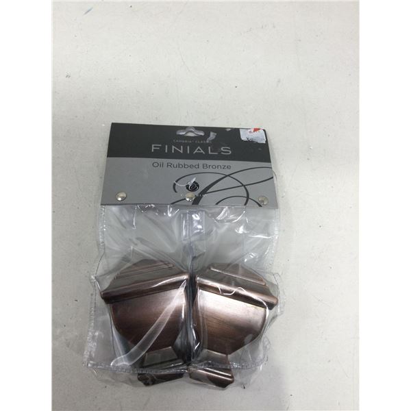 Finials Oil Rubbed Bronze Curtain Rod Ends