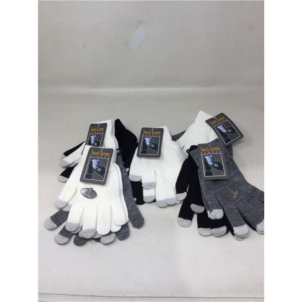 Lot Of Multi Colored Touch Screen Gloves