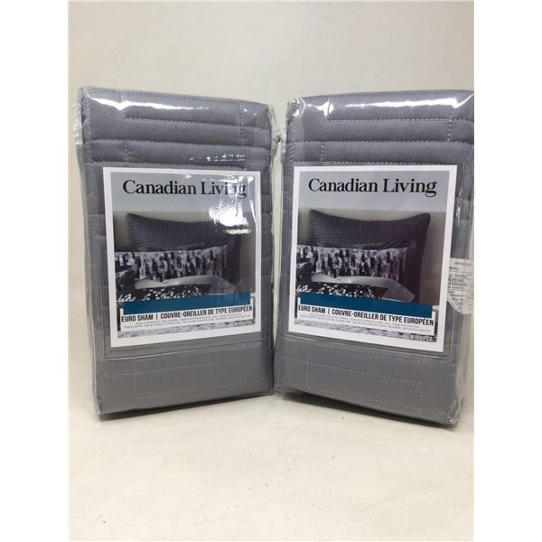 Canadian Living Euro Sham 26" X 26" (Lot Of 2)