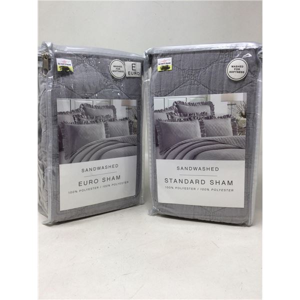 Sandwashed Standard Sham 20" X 26" (Lot Of 2)
