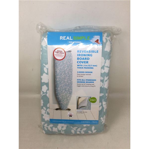 Real Simple Reversible Ironing Board Cover W/ .5" Thick Padding