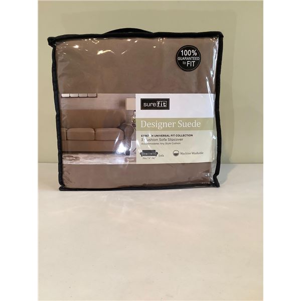 Sure Fit Designer Suede 3 Cushion Sofa Slipcover Fits 74" - 96"