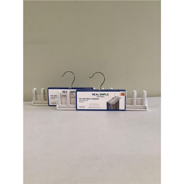 Real Simple Tie And Belt Hanger 20 Non-Slip Hooks (Lot Of 2)