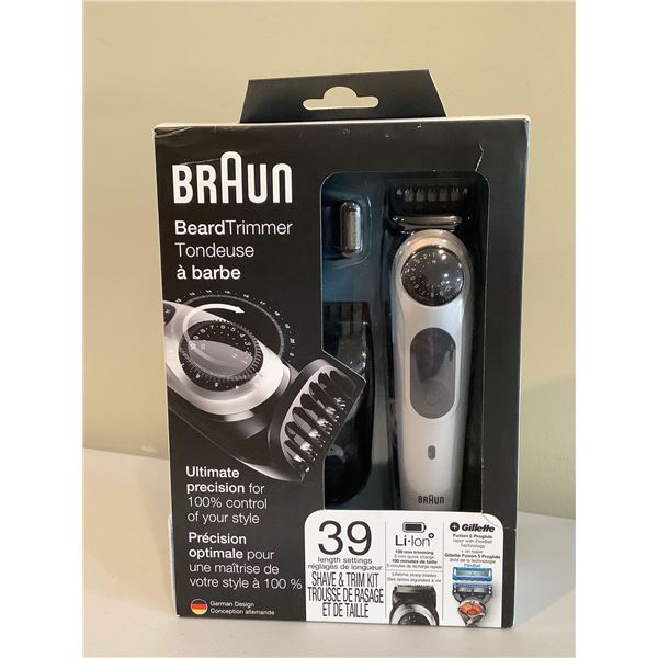 Braun Beard Trimmer 100 Minute Trimming Time W/ 5 Minute Quick Charge