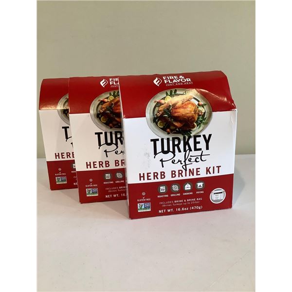 Lot of 3 Herb Brine Turkey Kit