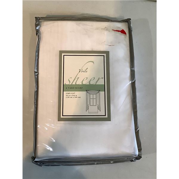 Voile Sheer 6 Yard Scarf (single scarf)