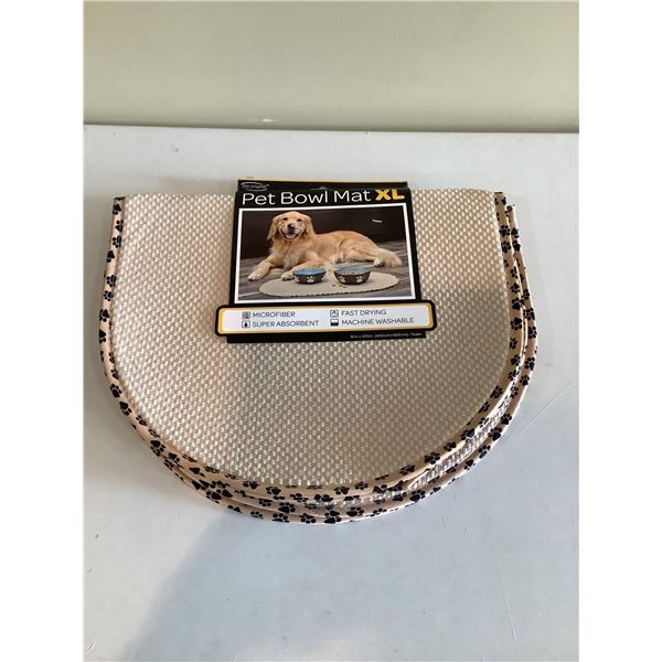 Lot of 2 Pet Bowl Mat