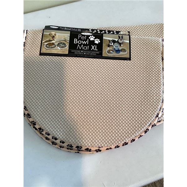 Lot of 2 Pet Bowl Mat
