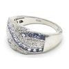 Image 5 : Silver Tanzanite Cz(1.8ct) Rhodium Plated Ring (~weight 5.5g)