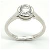 Image 1 : Silver Moissanite (Round 6X6 Mm)(0.87ct) Rhodium Plated Test And Looks Better Than Diamond Ring (~we