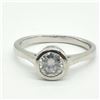 Image 3 : Silver Moissanite (Round 6X6 Mm)(0.87ct) Rhodium Plated Test And Looks Better Than Diamond Ring (~we