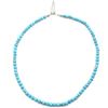 Image 4 : Silver Cirtified Turquoise(18.9ct) Rhodium Plated Necklace (~weight 12.5g)