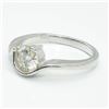 Image 5 : Silver Moissanite ( Round 7X7 Mm)(1.2ct) Rhodium Plated Test And Looks Better Than Diamond Ring (~we