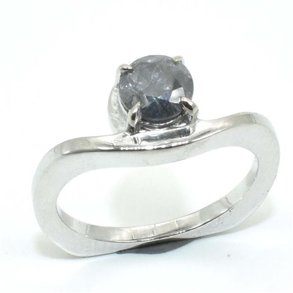 Silver Cirtified Moissanite ( Round 5.50 Mm)(0.8ct) Rhodium Plated Test And Looks Better Than Diamon