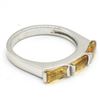 Image 3 : Silver Citrine(1.1ct) Rhodium Plated Ring (~weight 3.11g)