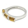 Image 4 : Silver Citrine(1.1ct) Rhodium Plated Ring (~weight 3.11g)