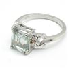 Image 5 : Silver Moissanite(2.5ct) Rhodium Plated Test And Looks Better Than Diamond Ring (~weight 3.1g)