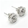 Image 2 : Silver Diamond(0.2ct) Rhodium Plated Earrings (~weight 3.05g)