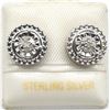 Image 3 : Silver Diamond(0.2ct) Rhodium Plated Earrings (~weight 3.05g)