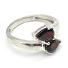 Image 4 : Silver Garnet(1.7ct) Rhodium Plated Ring (~weight 3.1g)