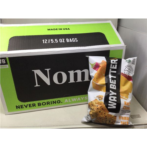 Way Better Nacho Cheese Whole Grain Corn Tortilla Chips (12 x 5.5oz)
