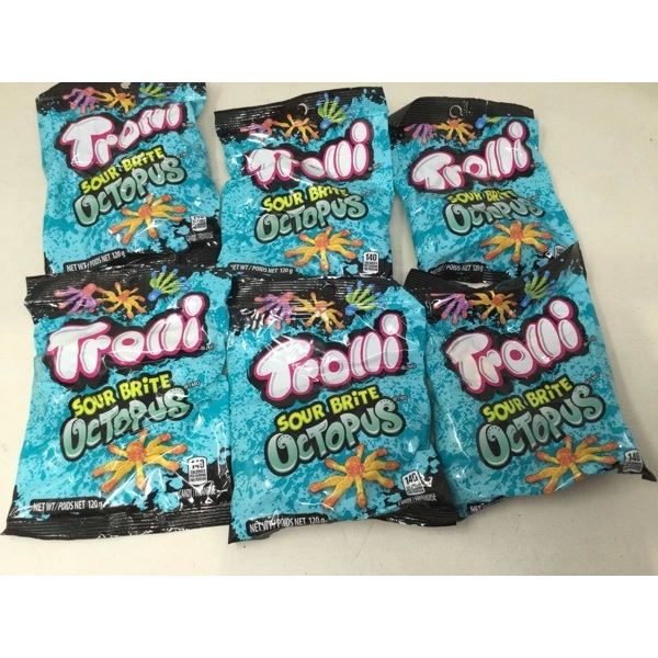 Trolli Sour Brite Octopus (6 x 120g)